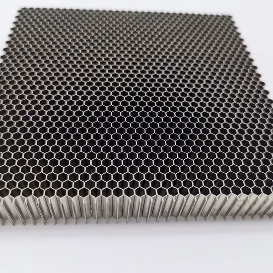 Núcleo de nido de abeja de aluminio personalizado para paneles Panel de panal de PP aislado con piedra de afilar