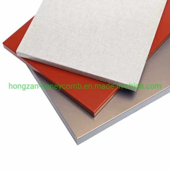 Material de construcción de revestimiento de paredes tipo sándwich Panel de nido de abeja de aluminio para muro cortina/fachada